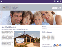 Tablet Screenshot of heritagedentalcare.net